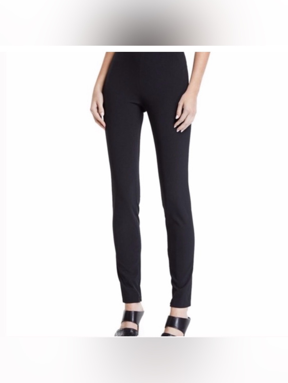 Theory Zip Hem Legging Pants in Structured Knit size small EUC
